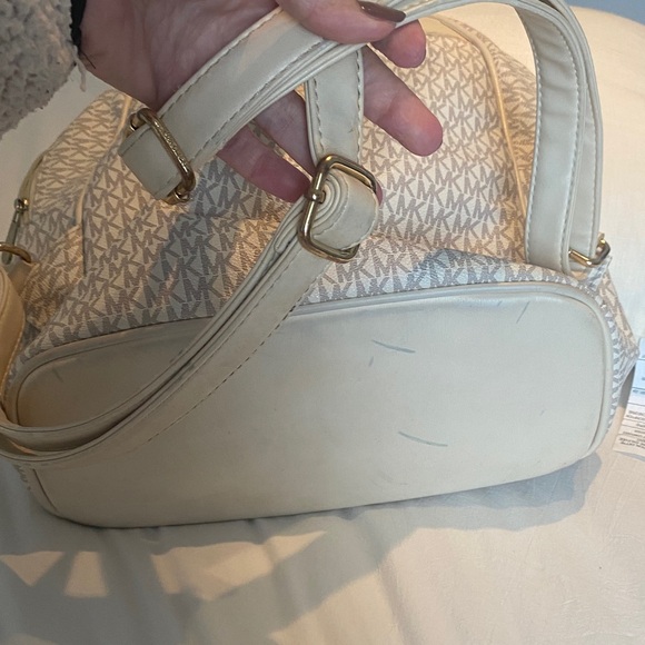 Cream Monogram Backpack - Picture 5 of 6